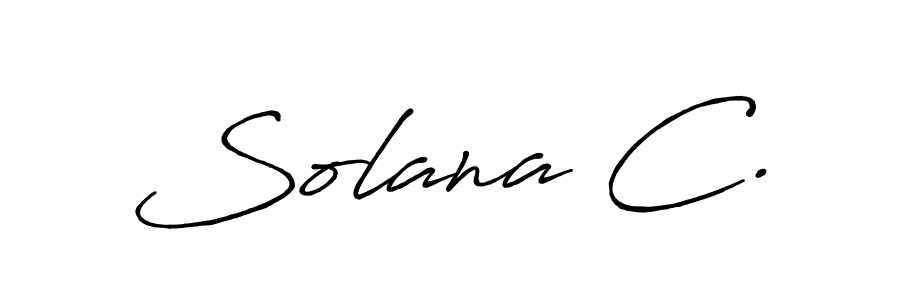 Best and Professional Signature Style for Solana C.. Antro_Vectra_Bolder Best Signature Style Collection. Solana C. signature style 7 images and pictures png