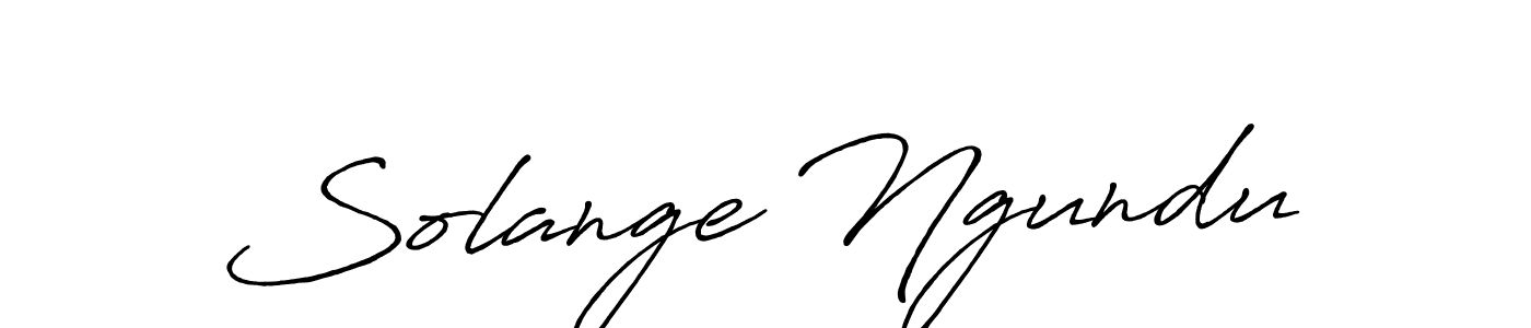 Make a beautiful signature design for name Solange Ngundu. With this signature (Antro_Vectra_Bolder) style, you can create a handwritten signature for free. Solange Ngundu signature style 7 images and pictures png