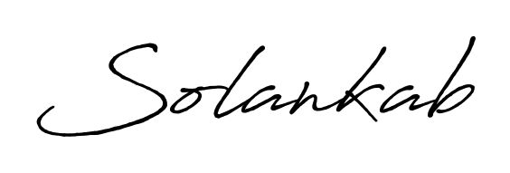 Make your name Solankab memorable on every contract using Antro_Vectra_Bolder autograph style. Instant transparent background export available. Solankab signature style 7 images and pictures png