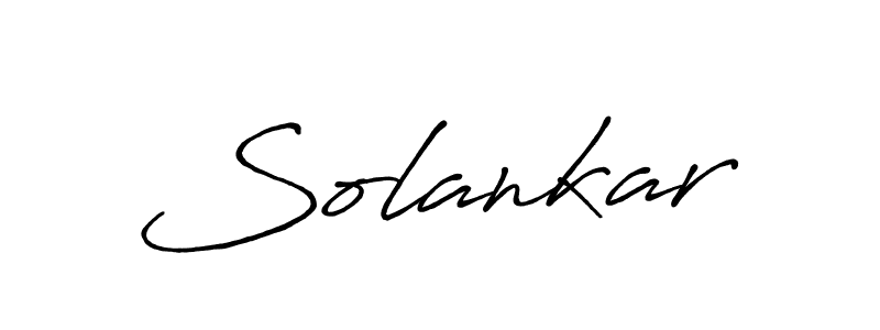 How to make Solankar signature? Antro_Vectra_Bolder is a professional autograph style. Create handwritten signature for Solankar name. Solankar signature style 7 images and pictures png
