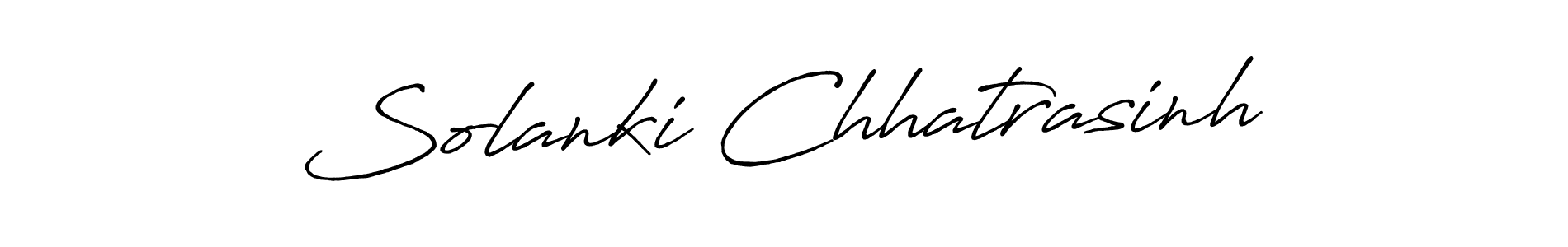Design your own signature with our free online signature maker. With this signature software, you can create a handwritten (Antro_Vectra_Bolder) signature for name Solanki Chhatrasinh. Solanki Chhatrasinh signature style 7 images and pictures png