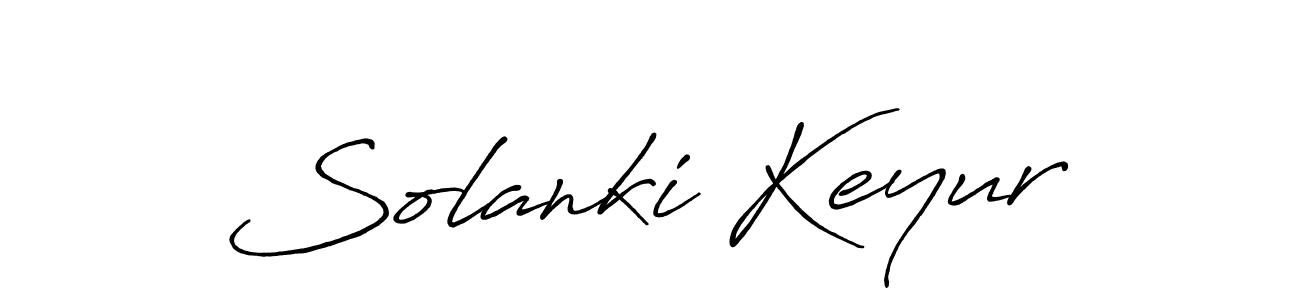 Use a signature maker to create a handwritten signature online. With this signature software, you can design (Antro_Vectra_Bolder) your own signature for name Solanki Keyur. Solanki Keyur signature style 7 images and pictures png