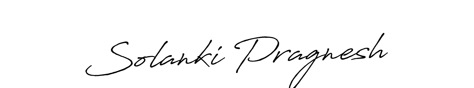Solanki Pragnesh stylish signature style. Best Handwritten Sign (Antro_Vectra_Bolder) for my name. Handwritten Signature Collection Ideas for my name Solanki Pragnesh. Solanki Pragnesh signature style 7 images and pictures png