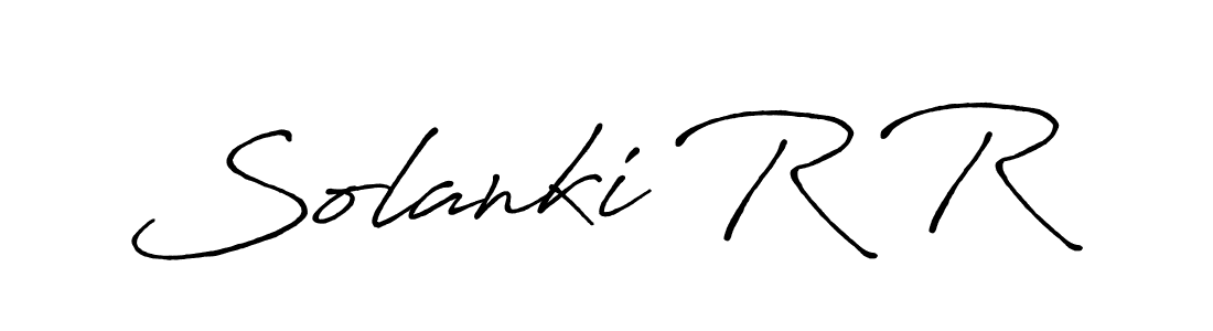 Also we have Solanki R R name is the best signature style. Create professional handwritten signature collection using Antro_Vectra_Bolder autograph style. Solanki R R signature style 7 images and pictures png