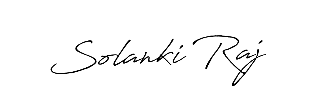 How to make Solanki Raj signature? Antro_Vectra_Bolder is a professional autograph style. Create handwritten signature for Solanki Raj name. Solanki Raj signature style 7 images and pictures png