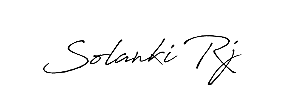 Make a beautiful signature design for name Solanki Rj. With this signature (Antro_Vectra_Bolder) style, you can create a handwritten signature for free. Solanki Rj signature style 7 images and pictures png