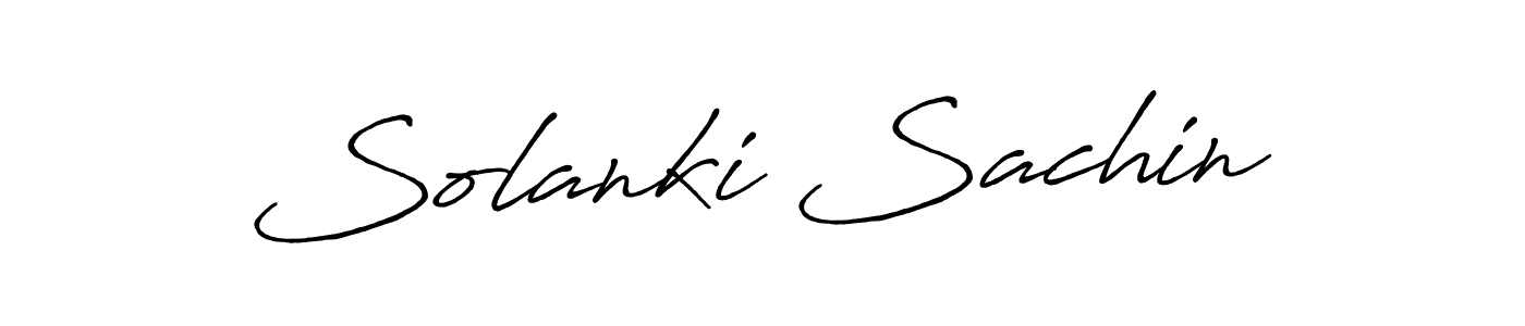 Design your own signature with our free online signature maker. With this signature software, you can create a handwritten (Antro_Vectra_Bolder) signature for name Solanki Sachin. Solanki Sachin signature style 7 images and pictures png