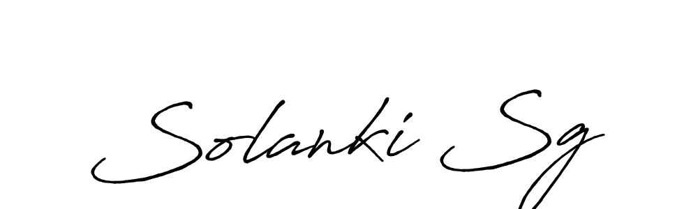 if you are searching for the best signature style for your name Solanki Sg. so please give up your signature search. here we have designed multiple signature styles  using Antro_Vectra_Bolder. Solanki Sg signature style 7 images and pictures png