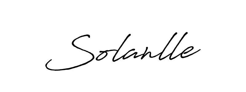 How to Draw Solanlle signature style? Antro_Vectra_Bolder is a latest design signature styles for name Solanlle. Solanlle signature style 7 images and pictures png