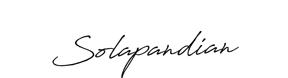 Use a signature maker to create a handwritten signature online. With this signature software, you can design (Antro_Vectra_Bolder) your own signature for name Solapandian. Solapandian signature style 7 images and pictures png