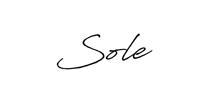 Design your own signature with our free online signature maker. With this signature software, you can create a handwritten (Antro_Vectra_Bolder) signature for name Sole’. Sole’ signature style 7 images and pictures png