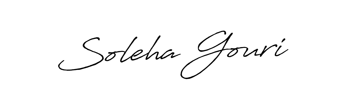 Once you've used our free online signature maker to create your best signature Antro_Vectra_Bolder style, it's time to enjoy all of the benefits that Soleha Gouri name signing documents. Soleha Gouri signature style 7 images and pictures png