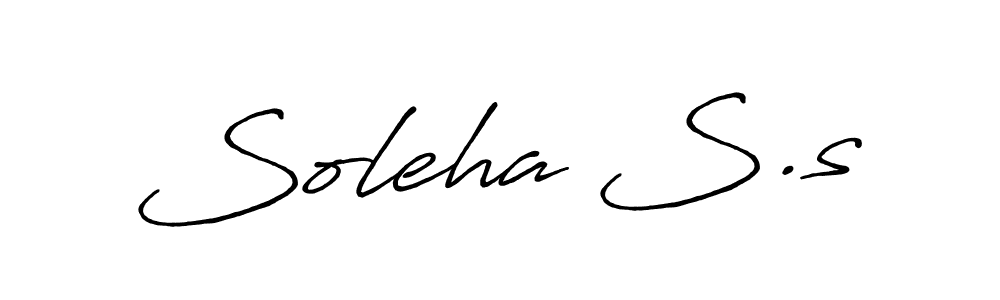Here are the top 10 professional signature styles for the name Soleha S.s. These are the best autograph styles you can use for your name. Soleha S.s signature style 7 images and pictures png