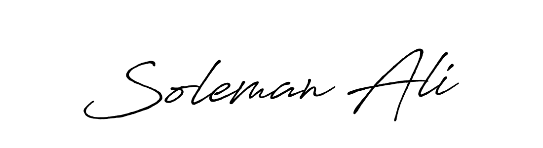 It looks lik you need a new signature style for name Soleman Ali. Design unique handwritten (Antro_Vectra_Bolder) signature with our free signature maker in just a few clicks. Soleman Ali signature style 7 images and pictures png