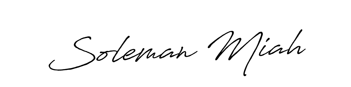 Also You can easily find your signature by using the search form. We will create Soleman Miah name handwritten signature images for you free of cost using Antro_Vectra_Bolder sign style. Soleman Miah signature style 7 images and pictures png