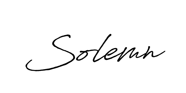 Make a beautiful signature design for name Solemn. Use this online signature maker to create a handwritten signature for free. Solemn signature style 7 images and pictures png