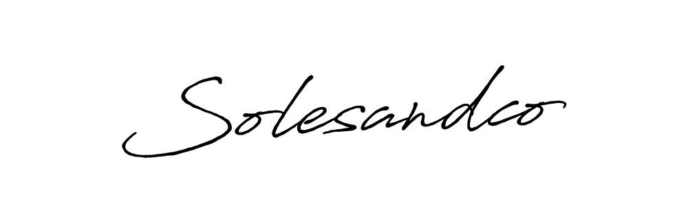 Make a beautiful signature design for name Solesandco. With this signature (Antro_Vectra_Bolder) style, you can create a handwritten signature for free. Solesandco signature style 7 images and pictures png