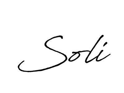 Make a beautiful signature design for name Soli. Use this online signature maker to create a handwritten signature for free. Soli signature style 7 images and pictures png