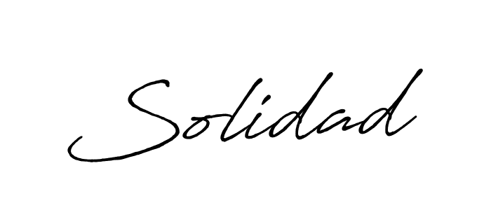 How to make Solidad signature? Antro_Vectra_Bolder is a professional autograph style. Create handwritten signature for Solidad name. Solidad signature style 7 images and pictures png