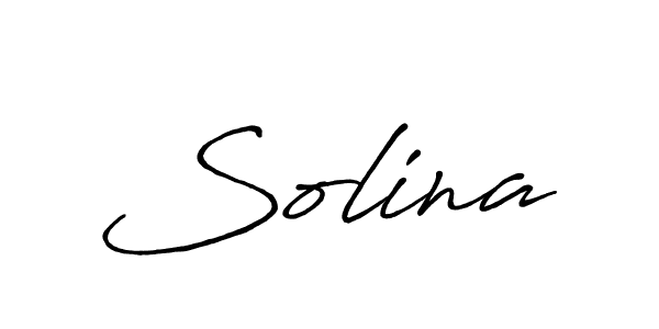 Design your own signature with our free online signature maker. With this signature software, you can create a handwritten (Antro_Vectra_Bolder) signature for name Solina. Solina signature style 7 images and pictures png