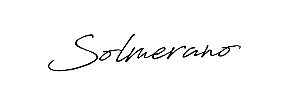 Solmerano stylish signature style. Best Handwritten Sign (Antro_Vectra_Bolder) for my name. Handwritten Signature Collection Ideas for my name Solmerano. Solmerano signature style 7 images and pictures png