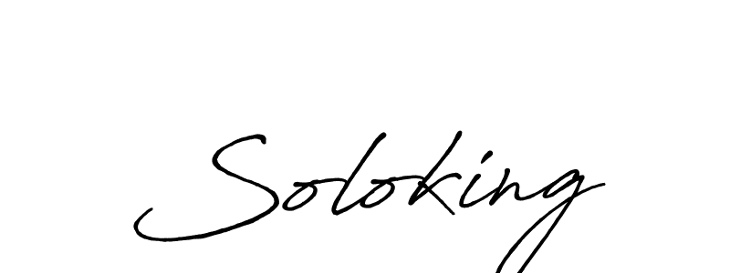 How to make Soloking signature? Antro_Vectra_Bolder is a professional autograph style. Create handwritten signature for Soloking name. Soloking signature style 7 images and pictures png