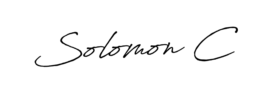 Make a beautiful signature design for name Solomon C. With this signature (Antro_Vectra_Bolder) style, you can create a handwritten signature for free. Solomon C signature style 7 images and pictures png