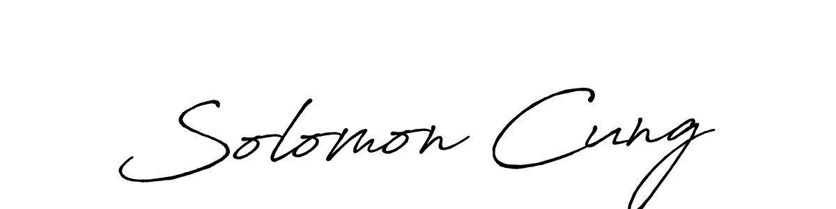 It looks lik you need a new signature style for name Solomon Cung. Design unique handwritten (Antro_Vectra_Bolder) signature with our free signature maker in just a few clicks. Solomon Cung signature style 7 images and pictures png