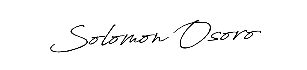 Make a short Solomon Osoro signature style. Manage your documents anywhere anytime using Antro_Vectra_Bolder. Create and add eSignatures, submit forms, share and send files easily. Solomon Osoro signature style 7 images and pictures png