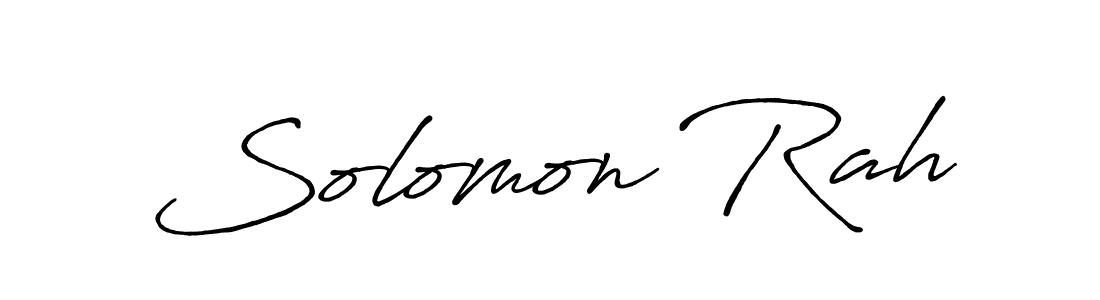 Use a signature maker to create a handwritten signature online. With this signature software, you can design (Antro_Vectra_Bolder) your own signature for name Solomon Rah. Solomon Rah signature style 7 images and pictures png
