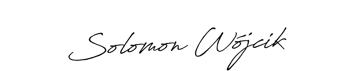 if you are searching for the best signature style for your name Solomon Wójcik. so please give up your signature search. here we have designed multiple signature styles  using Antro_Vectra_Bolder. Solomon Wójcik signature style 7 images and pictures png
