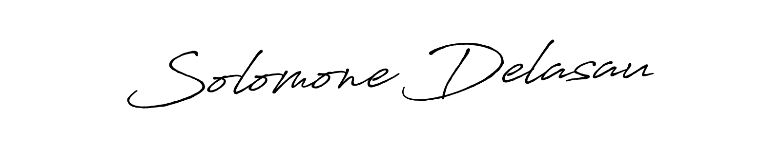 Use a signature maker to create a handwritten signature online. With this signature software, you can design (Antro_Vectra_Bolder) your own signature for name Solomone Delasau. Solomone Delasau signature style 7 images and pictures png