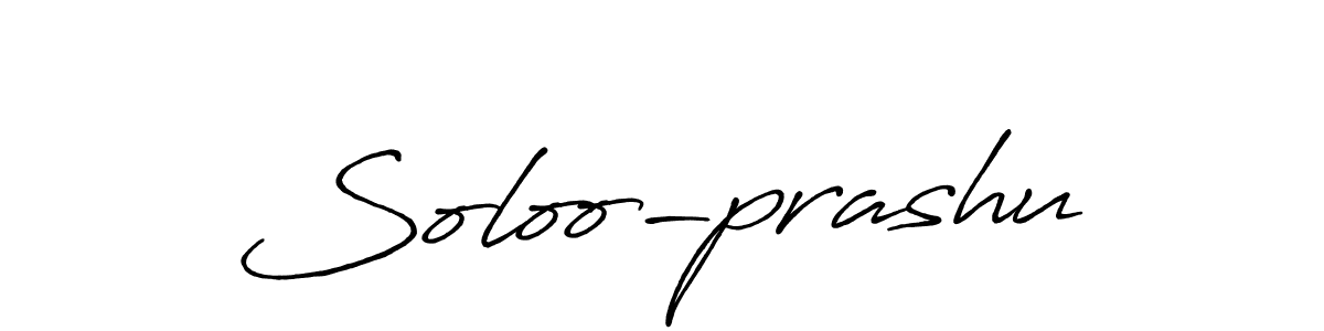 How to make Soloo-prashu name signature. Use Antro_Vectra_Bolder style for creating short signs online. This is the latest handwritten sign. Soloo-prashu signature style 7 images and pictures png