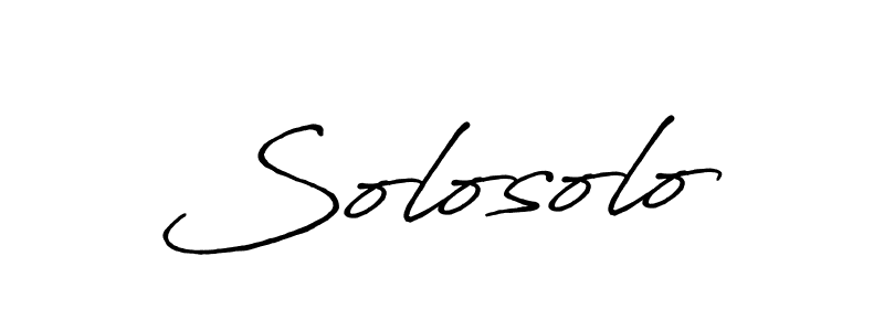 Use a signature maker to create a handwritten signature online. With this signature software, you can design (Antro_Vectra_Bolder) your own signature for name Solosolo. Solosolo signature style 7 images and pictures png
