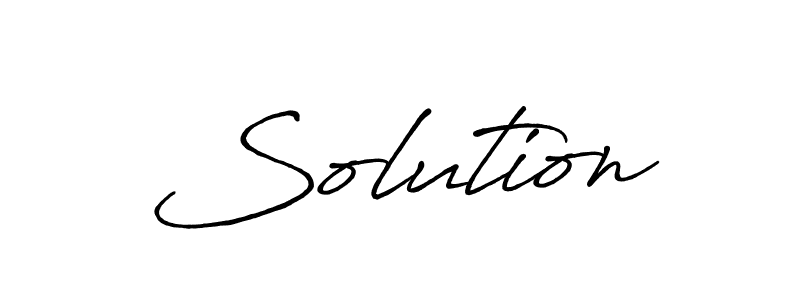 It looks lik you need a new signature style for name Solution. Design unique handwritten (Antro_Vectra_Bolder) signature with our free signature maker in just a few clicks. Solution signature style 7 images and pictures png