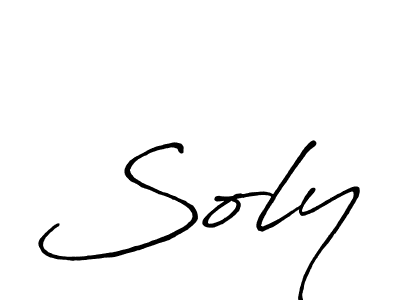 Use a signature maker to create a handwritten signature online. With this signature software, you can design (Antro_Vectra_Bolder) your own signature for name Soly. Soly signature style 7 images and pictures png