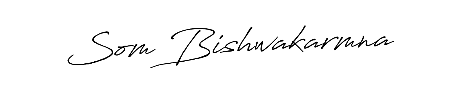 Antro_Vectra_Bolder is a professional signature style that is perfect for those who want to add a touch of class to their signature. It is also a great choice for those who want to make their signature more unique. Get Som Bishwakarmna name to fancy signature for free. Som Bishwakarmna signature style 7 images and pictures png