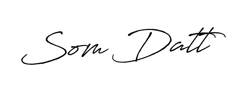 How to make Som Datt signature? Antro_Vectra_Bolder is a professional autograph style. Create handwritten signature for Som Datt name. Som Datt signature style 7 images and pictures png
