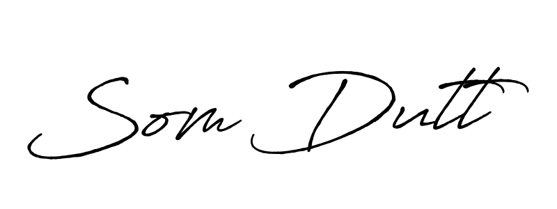 Design your own signature with our free online signature maker. With this signature software, you can create a handwritten (Antro_Vectra_Bolder) signature for name Som Dutt. Som Dutt signature style 7 images and pictures png