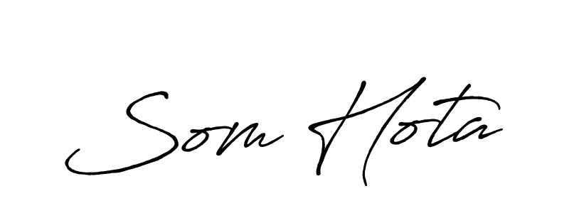 Design your own signature with our free online signature maker. With this signature software, you can create a handwritten (Antro_Vectra_Bolder) signature for name Som Hota. Som Hota signature style 7 images and pictures png