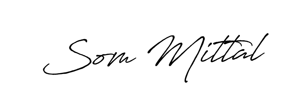 Antro_Vectra_Bolder is a professional signature style that is perfect for those who want to add a touch of class to their signature. It is also a great choice for those who want to make their signature more unique. Get Som Mittal name to fancy signature for free. Som Mittal signature style 7 images and pictures png