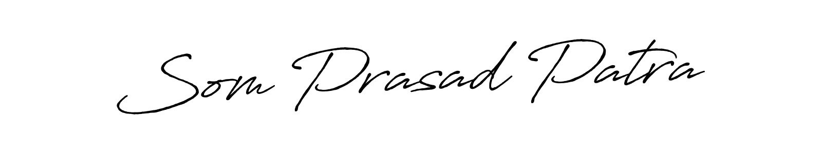 How to make Som Prasad Patra name signature. Use Antro_Vectra_Bolder style for creating short signs online. This is the latest handwritten sign. Som Prasad Patra signature style 7 images and pictures png