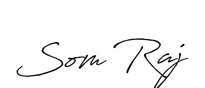 Som Raj stylish signature style. Best Handwritten Sign (Antro_Vectra_Bolder) for my name. Handwritten Signature Collection Ideas for my name Som Raj. Som Raj signature style 7 images and pictures png