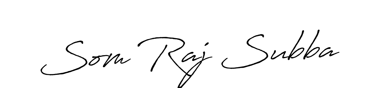 It looks lik you need a new signature style for name Som Raj Subba. Design unique handwritten (Antro_Vectra_Bolder) signature with our free signature maker in just a few clicks. Som Raj Subba signature style 7 images and pictures png