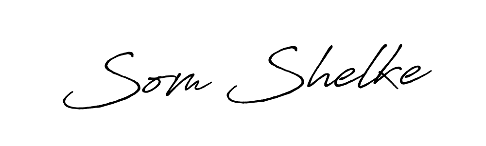 Create a beautiful signature design for name Som Shelke. With this signature (Antro_Vectra_Bolder) fonts, you can make a handwritten signature for free. Som Shelke signature style 7 images and pictures png