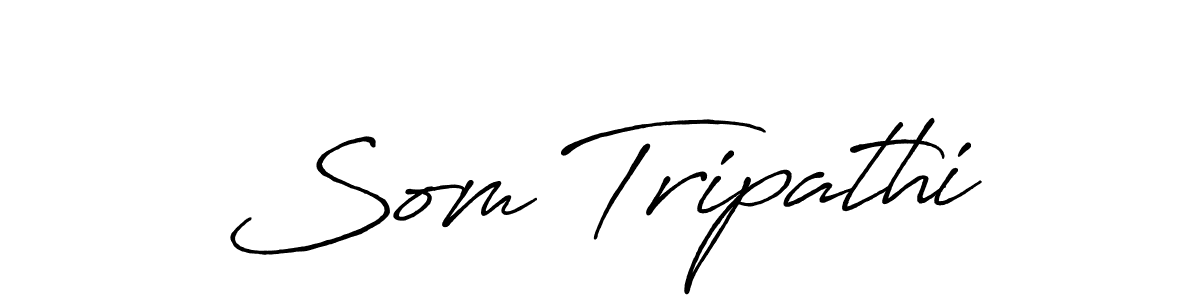 How to make Som Tripathi signature? Antro_Vectra_Bolder is a professional autograph style. Create handwritten signature for Som Tripathi name. Som Tripathi signature style 7 images and pictures png