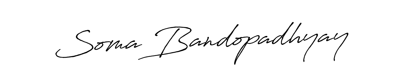 Use a signature maker to create a handwritten signature online. With this signature software, you can design (Antro_Vectra_Bolder) your own signature for name Soma Bandopadhyay. Soma Bandopadhyay signature style 7 images and pictures png