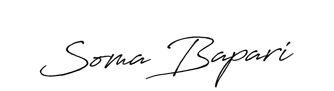 It looks lik you need a new signature style for name Soma Bapari. Design unique handwritten (Antro_Vectra_Bolder) signature with our free signature maker in just a few clicks. Soma Bapari signature style 7 images and pictures png