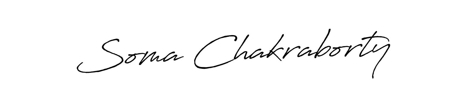 How to make Soma Chakraborty name signature. Use Antro_Vectra_Bolder style for creating short signs online. This is the latest handwritten sign. Soma Chakraborty signature style 7 images and pictures png