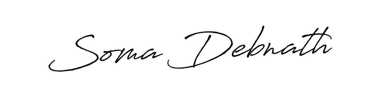 Use a signature maker to create a handwritten signature online. With this signature software, you can design (Antro_Vectra_Bolder) your own signature for name Soma Debnath. Soma Debnath signature style 7 images and pictures png